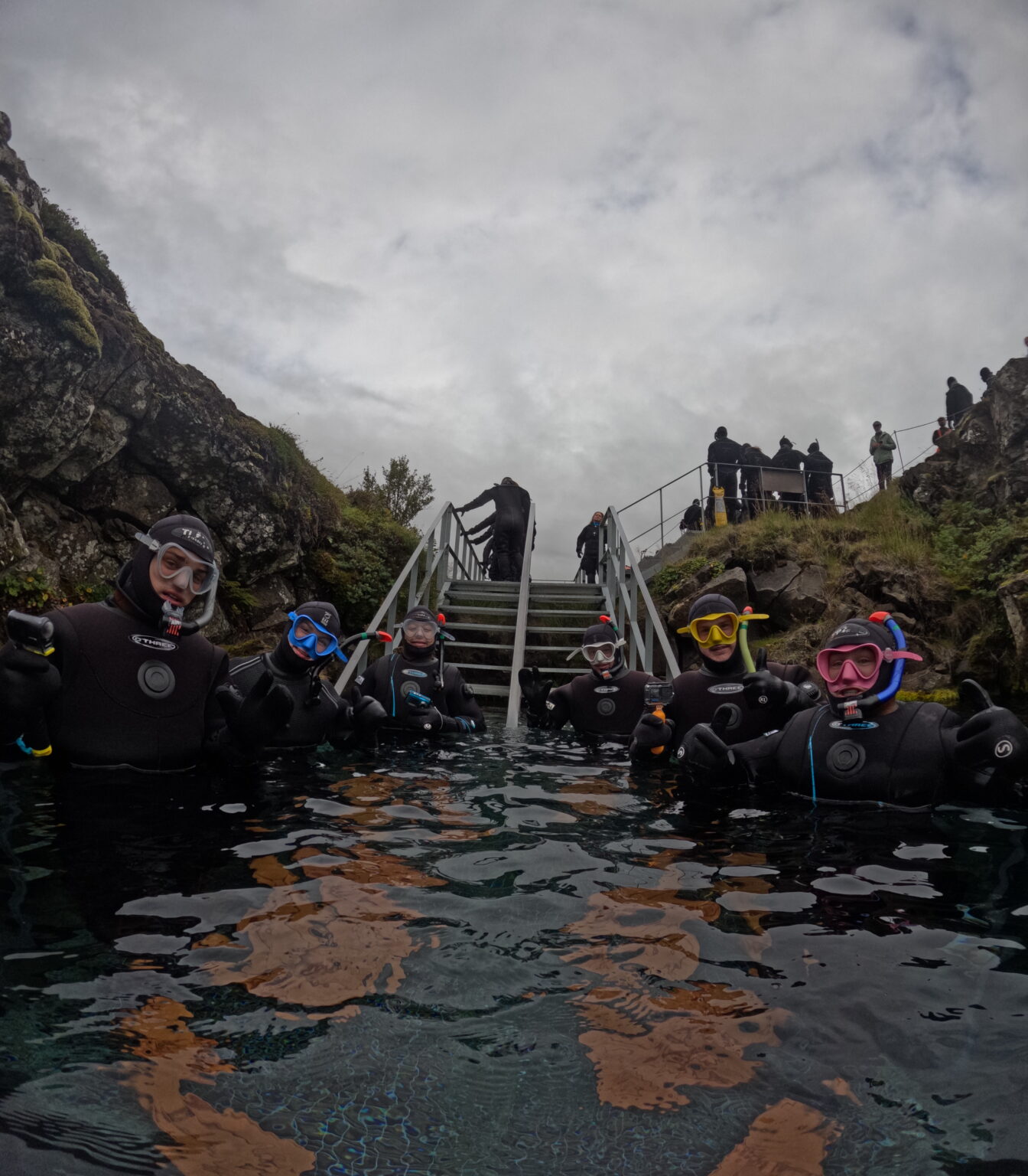 Group Photo Before Silfra Snorkeling In Iceland
